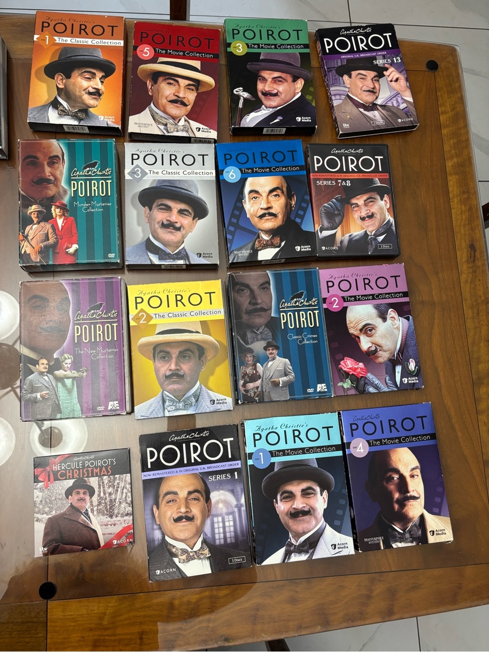 Agatha Christie's POIROT DVD Collection - Colorful Box Set